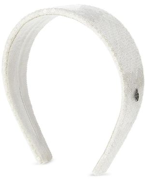 Maison Michel Miwa Sequin-Embellished Headband - White