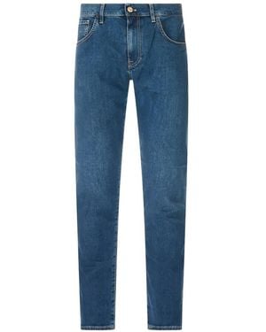 PT Torino Logo-Patch Jeans - Blue