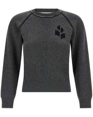 Isabel Marant Jersey Loriby Con Logo - Negro
