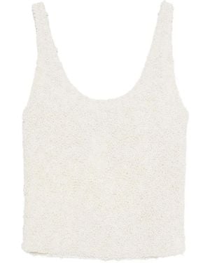 GIUSEPPE DI MORABITO Embellished Top - White