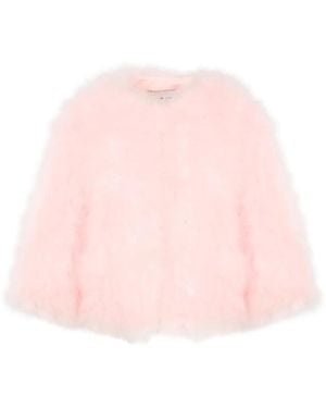 Yves Salomon Feather Jacket - Pink