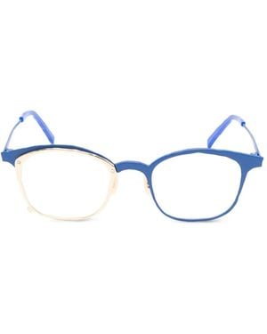 MASAHIROMARUYAMA Gafas Con Montura Cuadrada De Dos Tonos - Azul