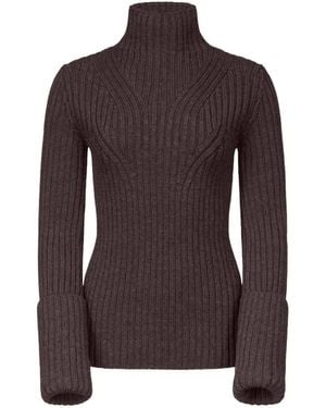 FFORME Maglione Astrid A Coste - Marrone