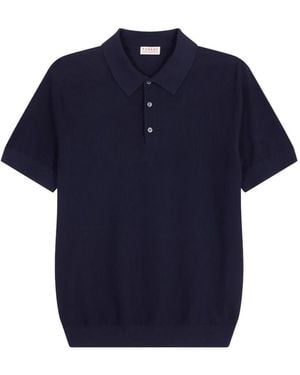Fursac Button-Up Polo Shirt - Blue