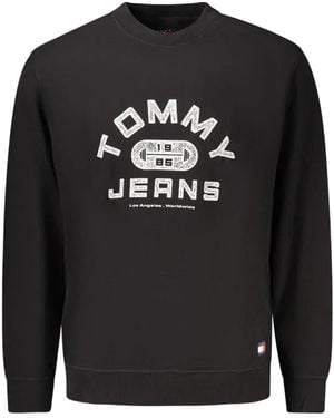 Tommy Hilfiger Logo-Print Sweatshirt - Black