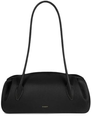 Yuzefi Mini Oyster Leather Shoulder Bag - Black
