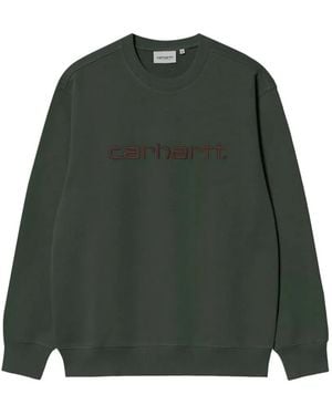 Carhartt Logo-Embroidered Sweatshirt - Green