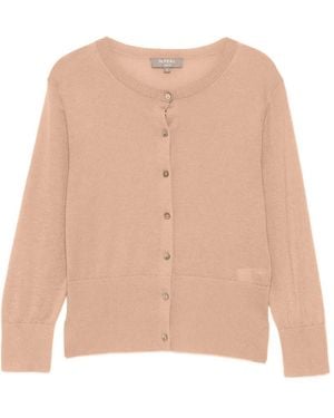 N.Peal Cashmere Darcie Cardigan - Natural