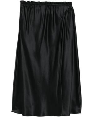 Simone Rocha Ruffled Silk Skirt - Black