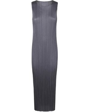 Pleats Please Issey Miyake Pleated Dress - Blue