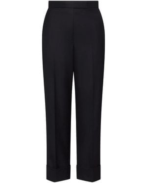 Thom Browne Pantalon De Tailleur À Bandes Latérales - Blue