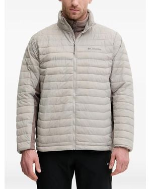 Columbia Quilted Panelled Jacket - Grey