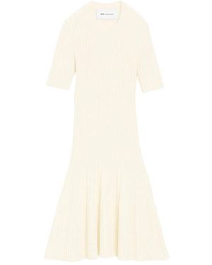 Ami Paris Vestido Corto Con Escote Corazón - Blanco