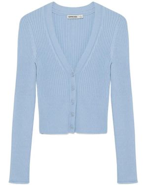 Jonathan Simkhai Cardigan Ailany Côtelé - Bleu