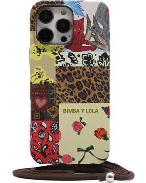 Bimba Y Lola Iphone 15 Pro Max Patchwork Phone Case - White