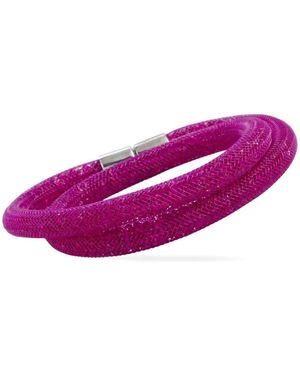 Swarovski Stardust ブレスレット 14kホワイトゴールド - パープル
