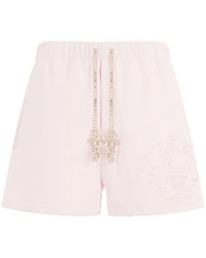 Philipp Plein Elasticated Waistband Shorts - Pink