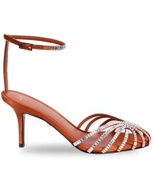ALEVI Penelope 80 Embellished-Strap Sandals - Pink