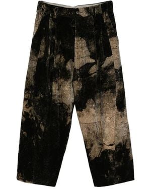 Ziggy Chen Printed Trousers - Black