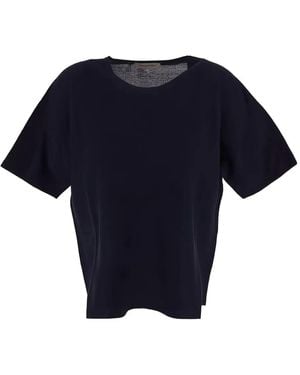 Gentry Portofino ファインニット Tシャツ - ブルー