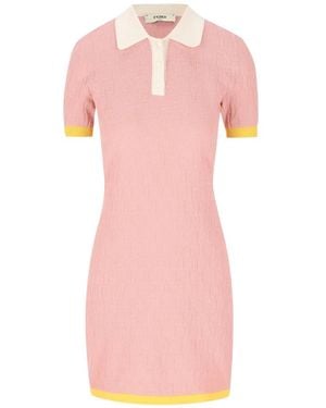 Fendi Mini Polo Dress - Pink