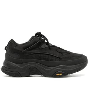 C2H4 Quark Alpha Panelled Sneakers - Black