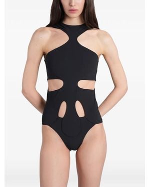 Cult Gaia Novella Cut-Out Swimsuit - Blue