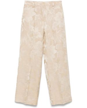 Incotex Jacquard Pants - Natural