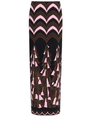 PUCCI Baiadera Print Tecno Couture Skirt - White