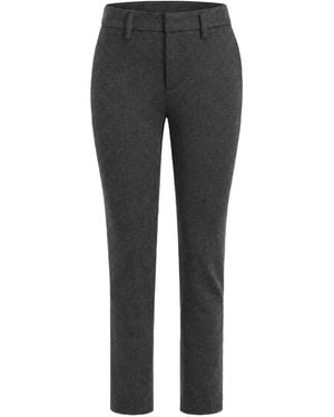 Dondup Carmen Herringbone-Pattern Pants - Black