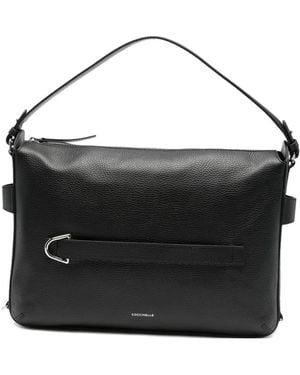 Coccinelle Grainy Leather Tote Bag - Black