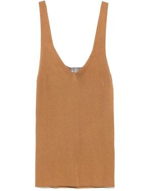 Eric Bompard Seamless Tank Top - Brown