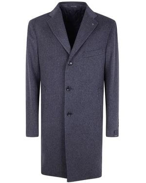 Tagliatore Einreihiger Mantel - Blau