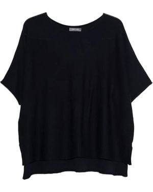 Philo-Sofie Cashmere Layered Short-Sleeve Shirt - Black