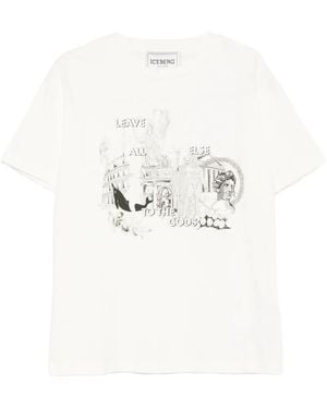 Iceberg Graphic-Print T-Shirt - White