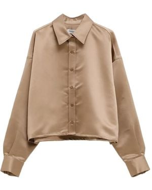 Frankie Shop Chemise Arlen Ample - Natural