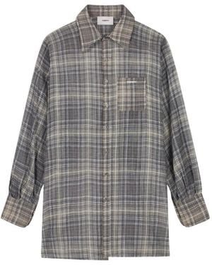 Coperni Zero Waste Checked Shirt - Grey