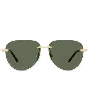 Fred Lunettes De Soleil Sans Monture À Détail De Chaîne - Vert