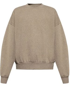 Fear Of God Logo-Appliqué Crew-Neck Sweatshirt - Natural