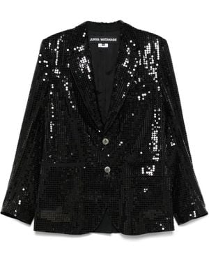 Junya Watanabe Blazer con lentejuelas - Negro