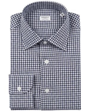 Borriello Camisa A Cuadros Gingham - Azul