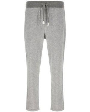 Brioni Drawstring-Elastic Track Trousers - Grey