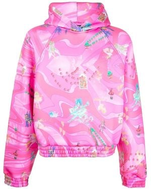 Liberal Youth Ministry Graphic-Print Pullover Hoodie - Pink