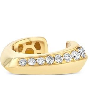 Lizzie Mandler Knife Edge ダイヤモンド ピアス 18kイエローゴールド - メタリック