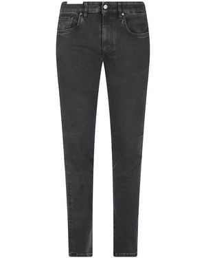 PT Torino Faded Slim-Fit Jeans - Grey
