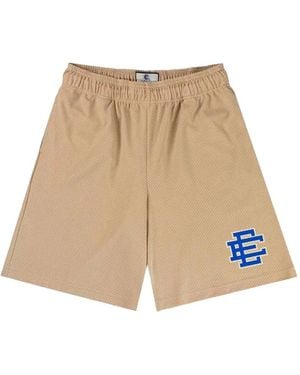Eric Emanuel Ee Baggy Mesh-Effect Shorts - Natural