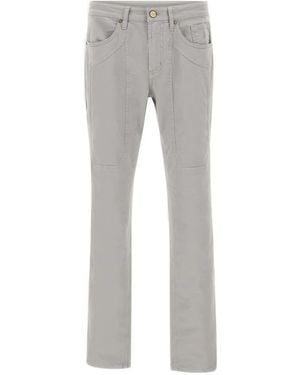 Jeckerson John Five-Pocket-Jeans mit Ziernähten - Grau