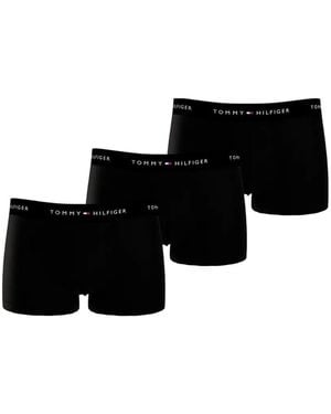 Tommy Hilfiger Logo-Waistband Briefs (Pack Of Three) - Black