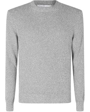 Gran Sasso Marl-Knit Crew-Neck Jumper - Grey