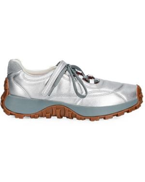 Camper Drift Trail Metallic Leather Sneakers - White